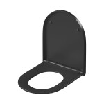 CERSANIT - Toaletní sedátko LARGA ovál SLIM WRAP DUR SC EO ONE BUTTON antracit BOX K98-0266