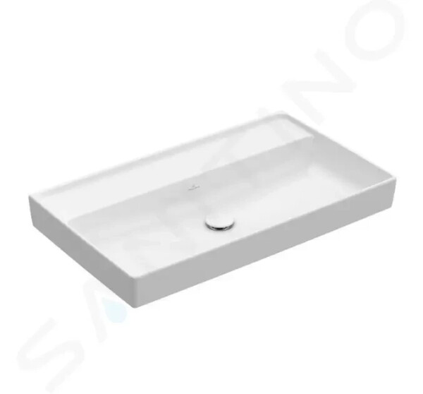 VILLEROY & BOCH - Collaro Umyvadlo nábytkové 800x470 mm, bez přepadu, bez otvoru pro baterii, alpská bílá 4A338301