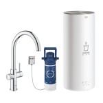 GROHE - Red Dřezová baterie Duo s ohřevem vody a filtrací, zásobník L, chrom 30079001