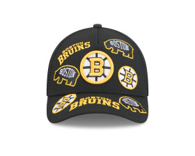 New Era Pánská kšiltovka Boston Bruins NHL 9FORTY M-Crown A-Frame Trucker All Over černá