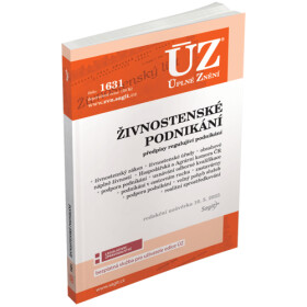 ÚZ č. 1631 - Živnostenské podnikání, volný pohyb služeb, podpora podnikání