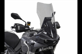 Kove 800X 23-26, 800X Rally 24-26, 800X Touring 24-26 Turistické plexi Powerbronze 555mm x 330mm - ocelově modrá