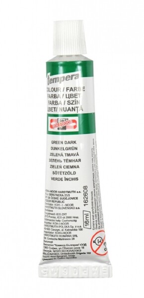 Koh-i-Noor temperová barva 16 ml - zelená tmavá