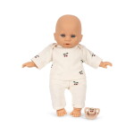 Konges Sløjd Panenka s kočárkem Poppy Doll Pink Check, růžová barva, kov, plast, textil