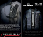 Bunda na motorku Nazran Cavell Tech-Air black/grey/fluo černá