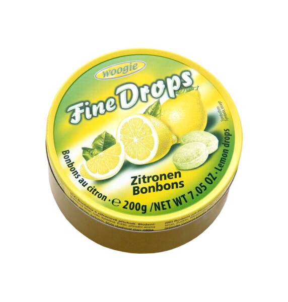 Woogie Fine Drops Citron Bonbony 200g