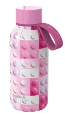Quokka Dětská termoláhev Solid pink bricks 330 ml (Q40142)