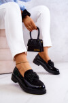 Elegantní Lakované Mokasíny Loafery Černé S.Barski HY51-318 Belize 37