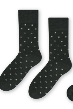 Ponožky k obleku - se vzorem 056 grafit 39-41