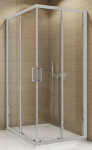 SanSwiss TOPAC07000107 Sprchový kout čtvercový 70×70 cm, matný elox/sklo