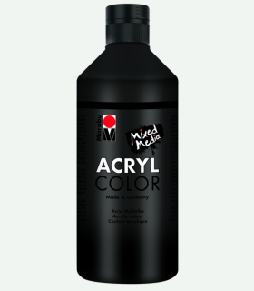 Akrylová barva Marabu Acryl Color 500 ml - černá 073