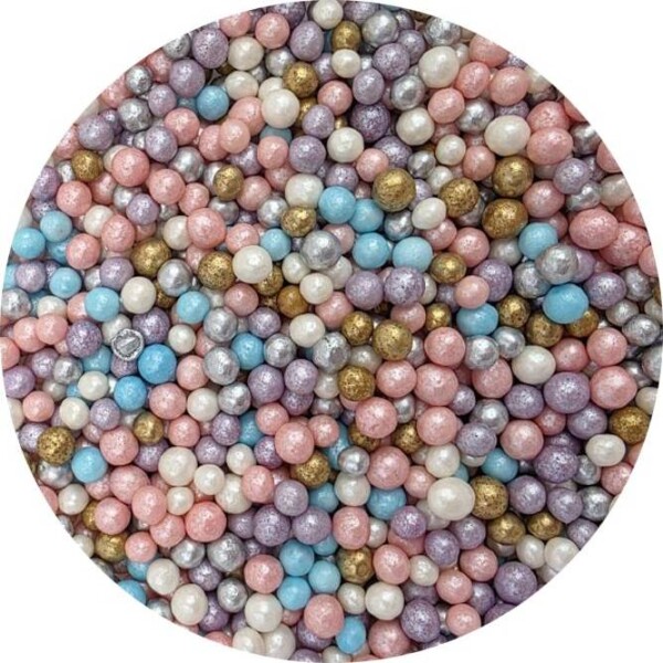 Cukrovo-rýžové perly pastelové mix 5mm 80g - I LOVE CAKES