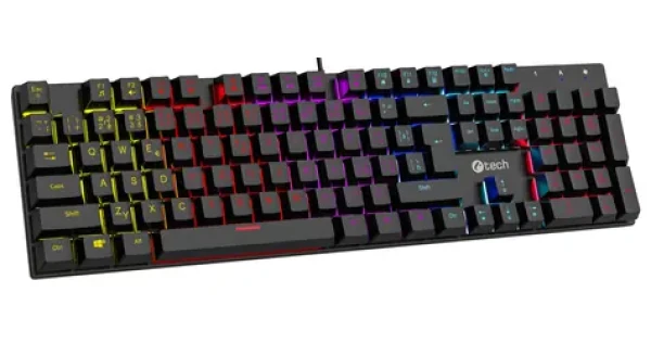 C-TECH Morpheus RGB černá / Herní klávesnice / mechanická / RGB / USB-A / CZ/SK layout (GKB-11)
