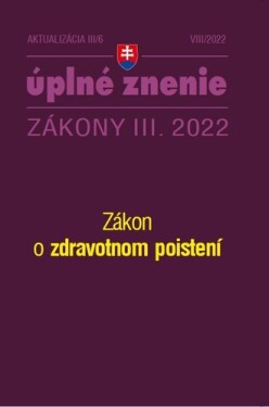 Aktualizácia III/6 2022 Zdravotné poistenie