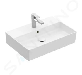 VILLEROY & BOCH - Memento 2.0 Umyvadlo 600x420 mm, s přepadem, otvor pro baterii, CeramicPlus, alpská bílá 4A2260R1