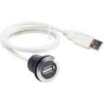 Schlegel Vestavný konektor USB 2.0 typ A, dvojitý zásuvka, vestavná RRJ_2USB 2x USB zásuvka typu A ⇔ 2 x USB zástrčka typu A RRJ_