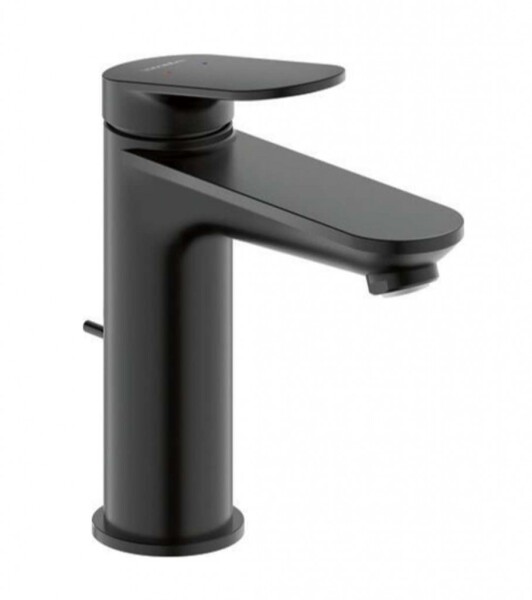 DURAVIT - Wave Umyvadlová baterie s výpustí, matná černá WA1020001046