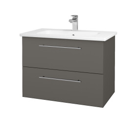 Dřevojas - Umyvadlová skříňka GIO SZZ2 80 - N06 Lava / Úchytka T02 / N06 Lava 202279B