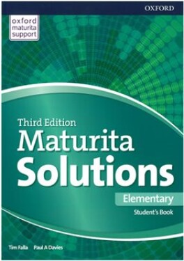 Maturita Solutions 3rd Edition Elementary Student's Book