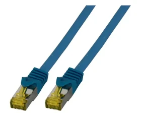 EFB Cat6a modrá / Patch kabel / S/FTP / Cat7 Rohkabel / 1,5 m / RJ-45 / LSZH (MK7001.1,5BL)