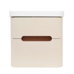 Koupelnová skříňka s umyvadlem SAT Fusion 57,5x53x45 cm pískově béžová mat SATFUSION260BEU SATFUSION260BEU