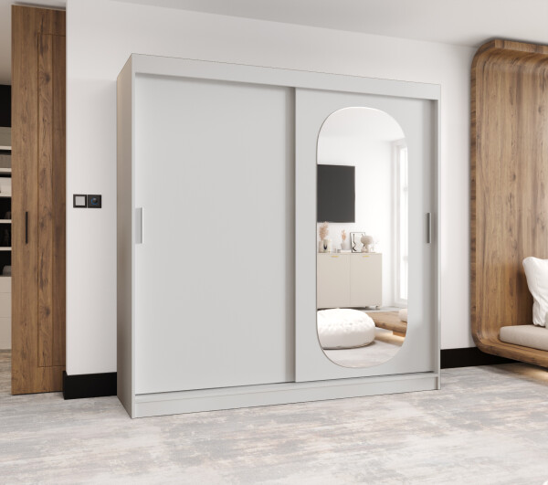 Šatní skříň Abi Royal Rozměry: 200 cm, Barva korpusu + barva dveří: Bílá + Bílá