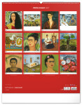 Nástěnný kalendář 2027 Notique Frida Kahlo, 48 x 56 cm