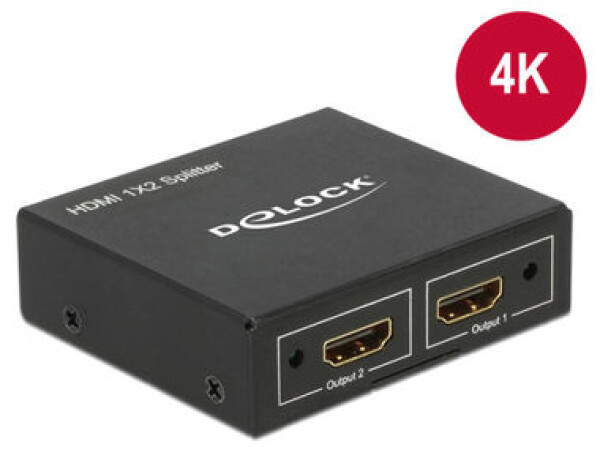 DeLock HDMI Splitter 1 x HDMI 2 x HDMI výstup 4K (87701-DE)