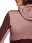 ICEBREAKER Wmns 200 Realfleece Descender LS Zip Hood, Summit/Java/Acid Pink/Cb (vzorek) velikost: S