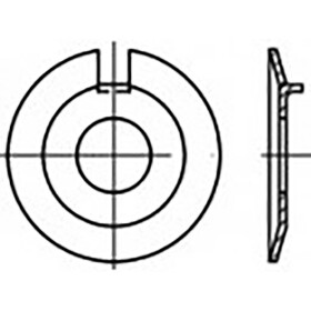 Podložka plochá s vnějším nosem 8.4 mm 22 mm Ušlechtilá ocel V2A A2 50 ks TOOLCRAFT TO-6854619