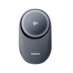 Baseus PrimeTrip VC1 Pro černá / Držák do auta s bezdrátovým nabíjením / Qi2 / 15W / do ventilační mřížky / USB-C (C40169009123-00)