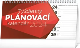 Presco Group Stolový kalendár Plánovací riadkový 2024 / 25 × 12.5 cm (PGS-32634-SK)