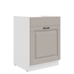 Spodní skříňka pod dřez Stilo 60 ZL 1S BB - Premium Box Barva korpusu: Bílá, Barva dvířek: Dust Grey