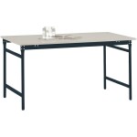 Manuflex LD1113.6011 ESD ESD pracovní stůl UNIDESK s kaučuk deska, rezedově zelená RAL 6011, Šxhxv = 2000 x 800 x 720-73