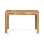 Jídelní stůl 120x80x75 cm, masiv dub bílý, povrchová úprava olejem, nohy 8x8 cm