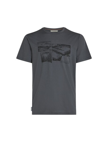 ICEBREAKER Mens 150 Tech Lite SS Tee Journey, Obsidian velikost: S