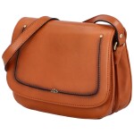Luxusní dámská crossbody kabelka Isaac, koňaková