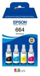 Epson EcoTank T664 / Multipack inkoustů / CMYK / 4x70 ml / originální / pro tiskárny EcoTank (C13T664640)