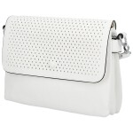 Trendy dámská koženková crossbody kabelka Kasandra, bílá