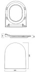 CERSANIT - WC sedátko CITY OVAL SLIM antib. OFF EASY jedno tlačítko K98-0146