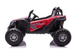 Mamido Dětské elektrické auto Buggy UTV-MX 4x4 LCD MP4 Spider lakované červené