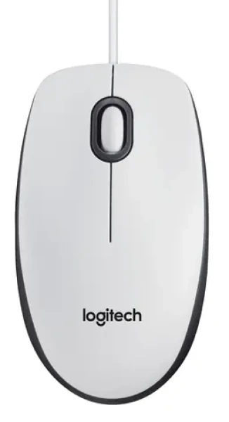 Logitech M100 / Myš / USB / Bílá (910-001603)