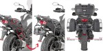 Plr4126 trubkový nosič Kawasaki Versys 1000 (19-24)/Versys 1100 (25) Easy Fit pro boční kufry