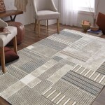 DumDekorace Béžový koberec s geometrickými vzory Šířka: 200 cm | Délka: 290 cm