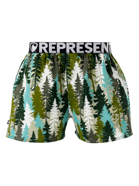 Represent MIKE FOREST CAMO zelena pánské trenky XXL