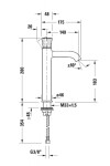 DURAVIT - White Tulip Umyvadlová baterie, chrom WT1030002010
