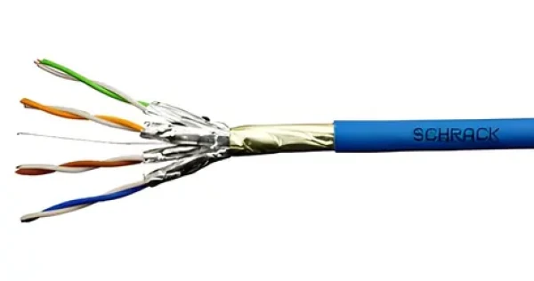 Schrack F/FTP Cat6a modrý / Síťový kabel / LS0H / 500 MHz / Dca / 500 m (HSKP423HA5)