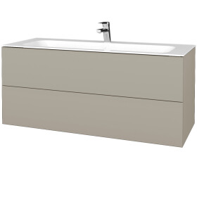 Dřevojas - Koupelnová skříňka VARIANTE SZZ2 120 pro umyvadlo Finion - M05 Béžová mat / M05 Béžová mat 270520