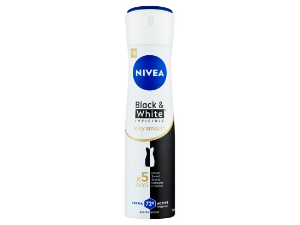 Nivea Black & White Invisible Silky Smooth Sprej antiperspirant 150ml