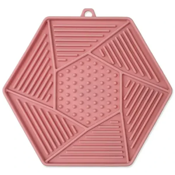 Epic Pet LickSnack Lízací podložka hexagon světle růžový 17x15cm (443-292002)